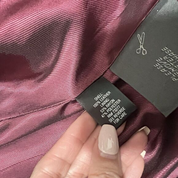 Croft & Barrow Leather Jacket Size L Black Retro Express Motorcycle Style Y2k - Picture 7 of 7